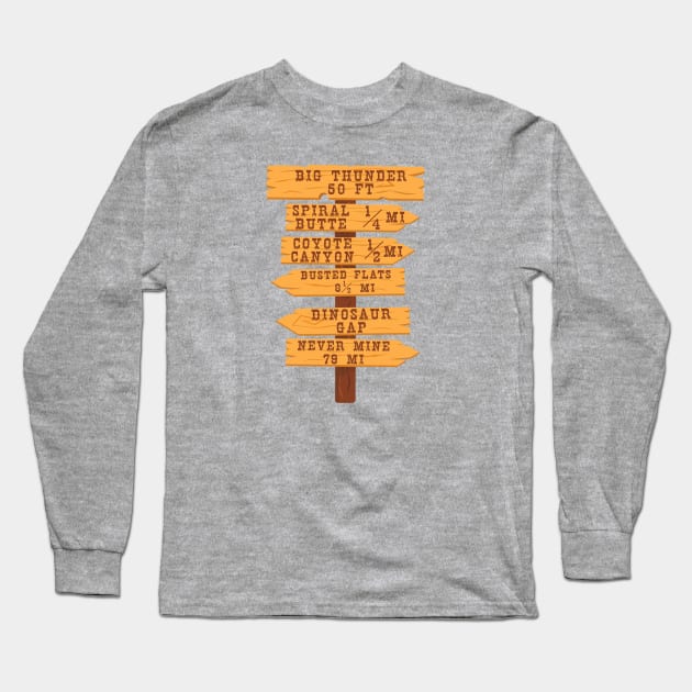 Big Thunder Signs Long Sleeve T-Shirt by BackstageMagic